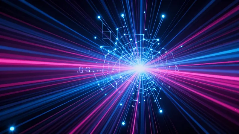 Future-Proofing Your Network for 5G and Beyond High-tech conceptual art of a 5G network infrastructure with fast light trails and interconnected nodes.