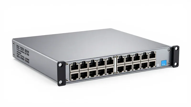 Future-Proofing Your Network with Advanced Hardware Detailed product shot of an advanced modular network chassis for future-proofing ISP infrastructure.