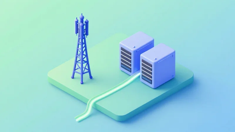 Network Architecture: Best Use Cases for 20km Reach Isometric 3D model of a city infrastructure showing 20km fiber links.