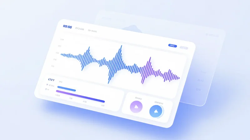 Abstract UI mockup representing a digital monitoring dashboard for network signal integrity.