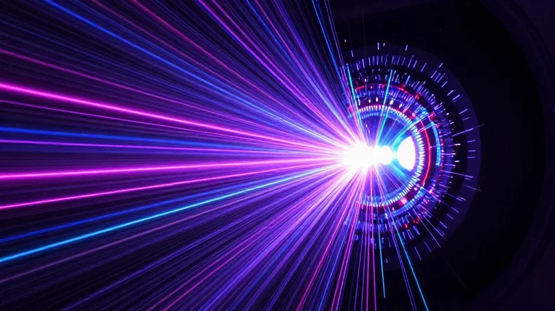 Scaling to 400G and Beyond: The Future of Compatibility High-speed data stream visualization illustrating the massive bandwidth and light paths of 400G networking.