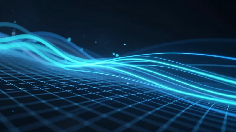 Latency Performance: Why Microseconds Impact Your Bottom Line Abstract visualization of high-speed data streams representing low latency networking performance.