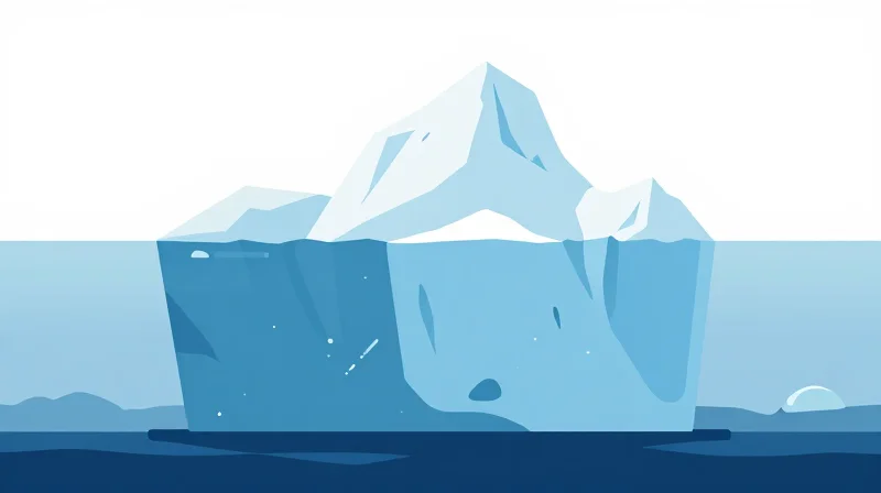 The TCO Framework: Moving Beyond Initial CapEx Conceptual illustration showing an iceberg to represent visible versus hidden networking costs.