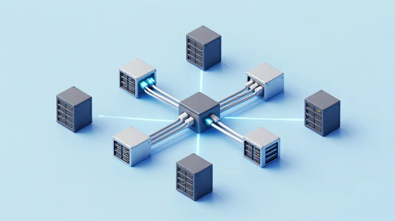 Understanding the NVIDIA/Mellanox LinkX Advantage Isometric 3D view of interconnected data center components showing high-performance signal integrity.