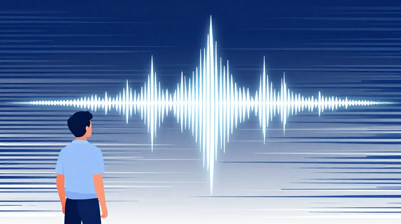 Vector illustration depicting a clean signal wave overcoming background noise and interference.