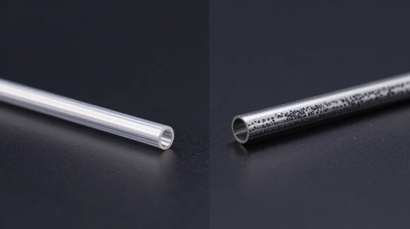 Comparative Analysis: Ubytelink vs. Standard Market Solutions Side-by-side visual comparison showing high-precision fiber optics versus generic ones.