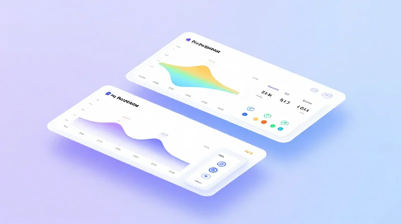 Abstract software interface mockup showing temperature monitoring and thermal control data.