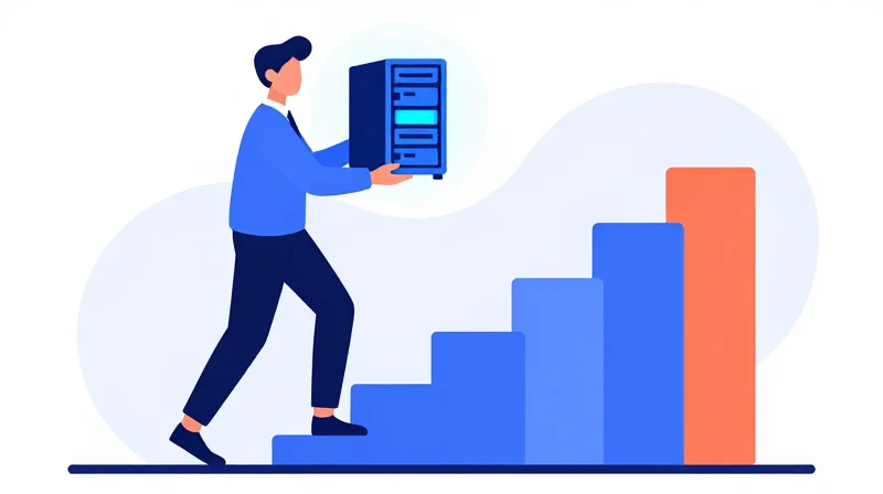 Total Cost of Ownership (TCO): CAPEX vs. OPEX Flat vector illustration of a business professional balancing a glowing module and financial growth symbols