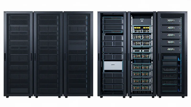 Split-screen visual comparison between proprietary and open-source networking environments.