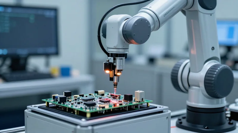 Rigorous Quality Control: Testing Procedures and Reliability A close-up of high-speed automated testing equipment checking the reliability of transceiver hardware.