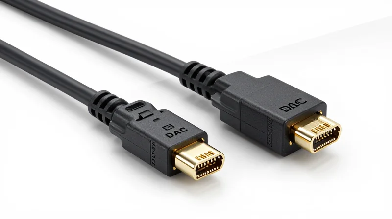 High-quality comparison of a Direct Attach Copper cable and an Active Optical Cable side-by-side.