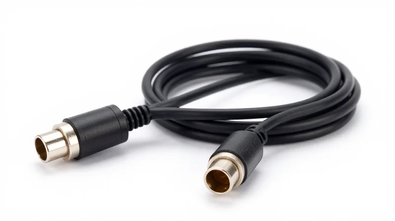 Scaling with Confidence: Ubytelink’s OEM and ODM Capabilities A high-quality custom DAC cable with professional connectors on a clean white background, highlighting its build quality.