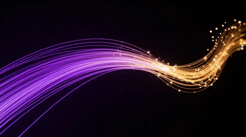 High-speed light trails and data streams representing 400G and 800G bandwidth transitions.