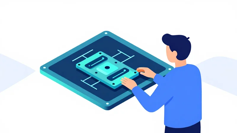 Flat vector illustration representing the concept of hardware customization and OEM integration.