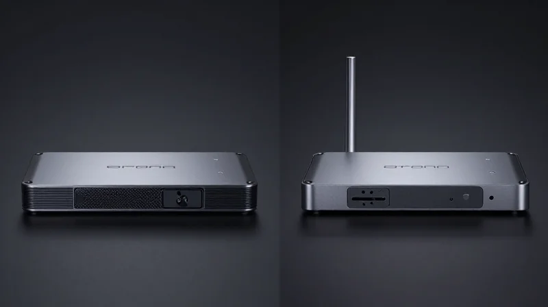 Two different optical transceivers displayed side-by-side to illustrate multi-vendor hardware integration.