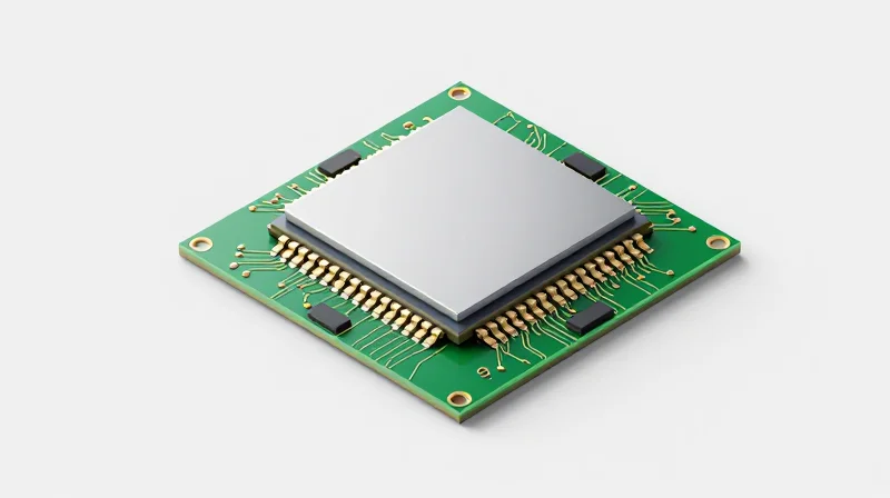 Technical Architecture: Integrating Silicon Photonics and ASICs Isometric diagram of integrated silicon photonics and ASIC on a shared circuit substrate