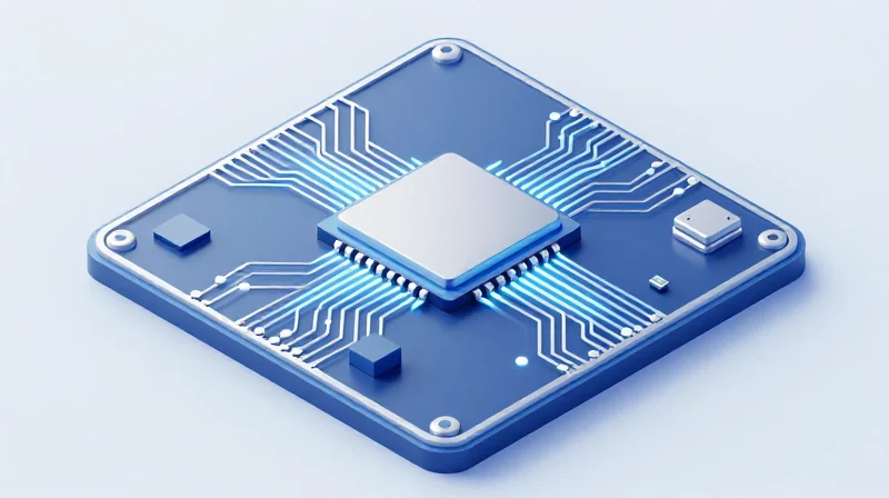 Isometric view of an optical engine integrated with a switch silicon chip on a single substrate.