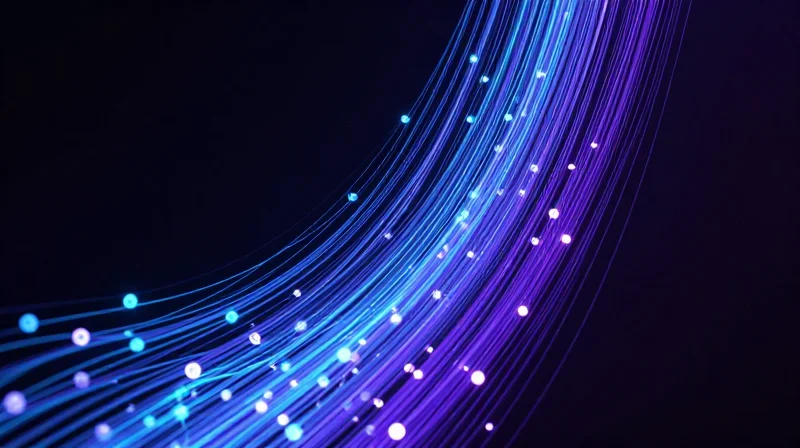 The Strategic Shift: Why the Industry is Moving to 800G Abstract data visualization showing high-speed fiber optic streams and 800G networking concepts.
