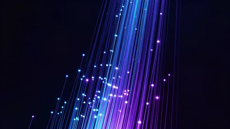 The Strategic Shift: Why 800G is the New Benchmark Abstract visualization of high-speed 800G data streams and neural network nodes.