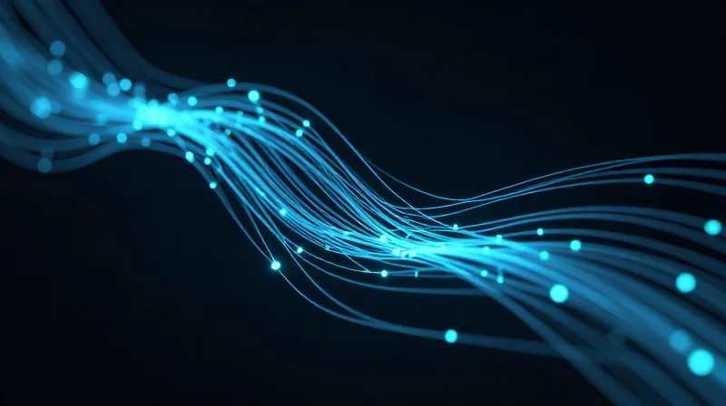Technical Core: Bandwidth, Latency, and Jitter Specifications Abstract visualization of high bandwidth and low latency data streams.