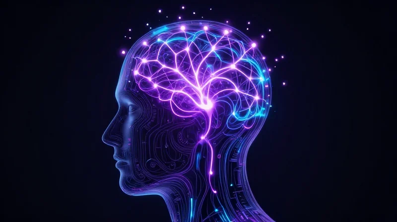 Future-Proofing Healthcare IT: Edge Computing and AI Readiness High-tech conceptual visual of a neural network silhouette representing AI-driven clinical diagnostics.